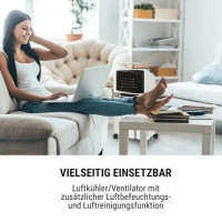 Портативний вентилятор-повітроохолоджувач-зволожувач повітря oneConcept Baltic Blue 3-в-1, 65 Вт, 10029734 (my-5216)