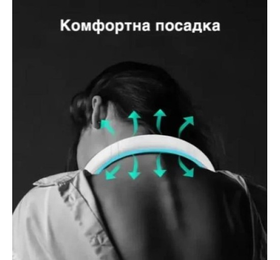 Вентилятор на шию акумуляторний Vaneless Hanging Neck Fan R-8 (my-17253)