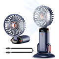 Портативный мини-вентилятор GEMWON Handheld Fan с USB-зарядкой темно-синий (my-18030)