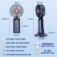Портативний міні-вентилятор GEMWON Handheld Fan із USB-зарядкою темно-синій (my-18030) Портативний міні-вентилятор GEMWON Handheld Fan із USB-зарядкою темно-синій (my-18030)