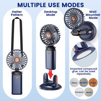 Портативний міні-вентилятор GEMWON Handheld Fan із USB-зарядкою темно-синій (my-18030) Портативний міні-вентилятор GEMWON Handheld Fan із USB-зарядкою темно-синій (my-18030)