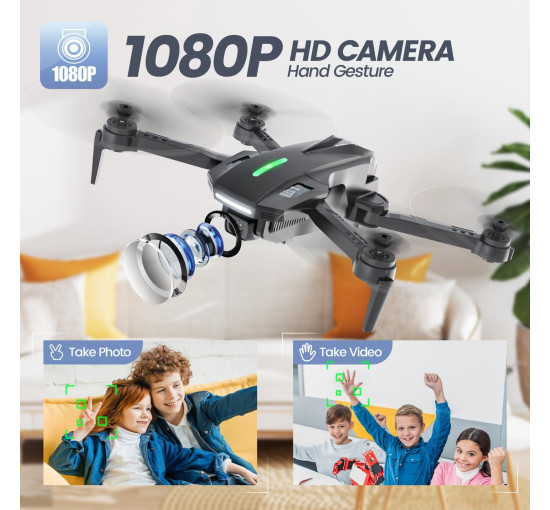 Міні-дрон складаний квадрокоптер DEERC D70 з камерою 1080P HD (my-18085)