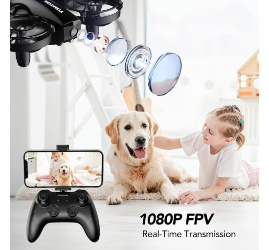 Мини-дрон TOMZON A24W с камерой 1080P FPV (my-3053)