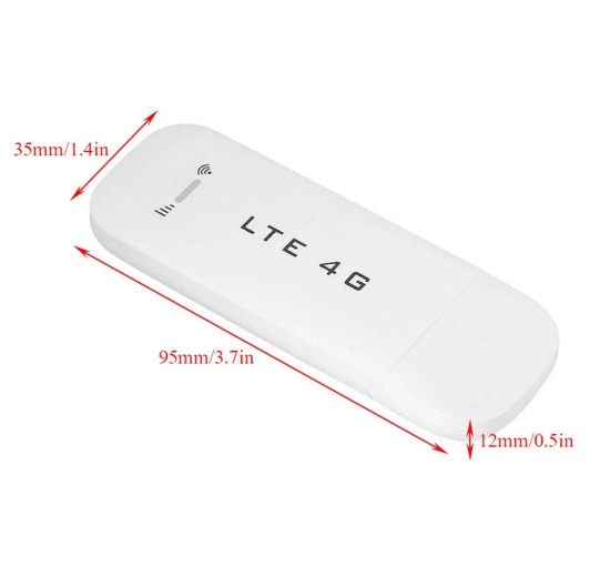 3G/4G LTE USB модем, Роутер з точкою доступу Wi-Fi, White (my-067)