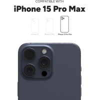 Чохол-акумулятор Mophie Juice Pack для iPhone 15 Pro Max, до 50% додаткової батареї, захист від падінь, екологічний дизайн, чорний (my-7106)