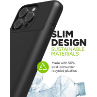 Чехол-аккумулятор Mophie Juice Pack для iPhone 15 Pro Max, до 50% дополнительной батареи, защита от падений, экологичный дизайн, черный (my-7106)