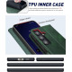 Чехол-кошелек OCASE из высококачественной искусственной кожи для Samsung Galaxy S24 черно-зеленый (my-12148)