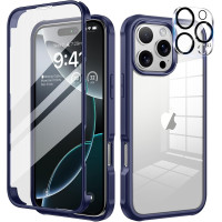 Чехол seacosmo для iPhone 16 Pro Max противоударный на весь корпус 6,9 дюйма синий (my-12128)