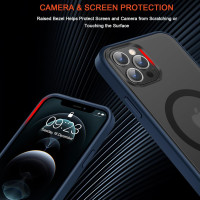 Магнітний чохол TENDLIN, сумісний із чохлом для iPhone 12 Pro Max [MagSafe], синій (my-12169)