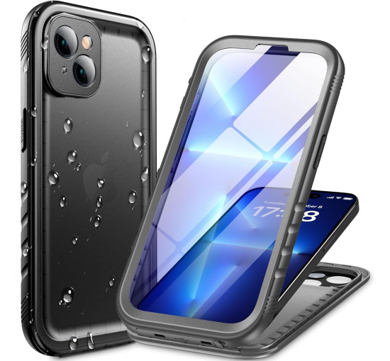 Водонепроницаемый пылезащитный чехол Cozycase для Phone 13 IP68, черный (my-12174)