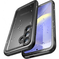 Водонепроницаемый, пылезащитный чехол Cozycase для Samsung Galaxy S24 IP68,  2 м защита от падений, черный (my-12175)