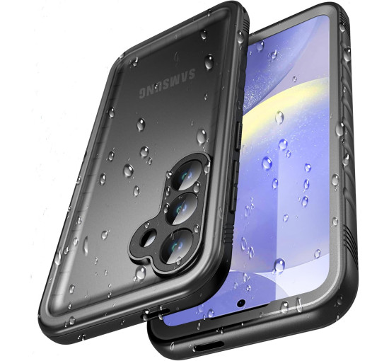 Водонепроникний, пилозахисний чохол Cozycase Samsung Galaxy S24 IP68, 2 м захист від падінь, чорний (my-12175)