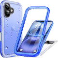 Водонепроницаемый, пылезащитный чехол Cozycase для iPhone 16 IP68, 2 м защита от падений, синий (my-12177)