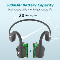 Бездротова гарнітура навушники Bluetooth PARAMITA DV68 подвійна батарея BT5.3 (my-3091)