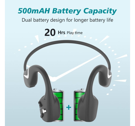 Бездротова гарнітура навушники Bluetooth PARAMITA DV68 подвійна батарея BT5.3 (my-3091)
