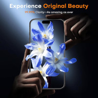 Защитное стекло TOCOL для iPhone 16 Pro Max, твердость 9H, ударопрочное, закаленное стекло военного класса, полное покрытие, простая установка (my-17018)