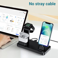 Зарядна станція для пристроїв Apple VIGLT C003 3 в 1 для серії iPhone (my-3090)