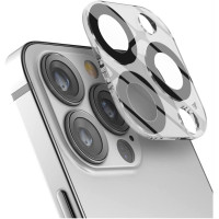 Захисне скло на об'єктив камери з авіаційного алюмінію для iPhone 12 Pro Generic 9H синій (my-4178)