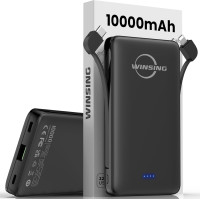 Портативное зарядное устройство Winsing WS-C1019AUK Power Bank с кабелем USB C 10000 мАч, 22,5 Вт (my-7031)