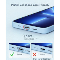Сверхкомпактный мини-аккумулятор Power Bank Charmast CMP 5000 mAh с функцией быстрой зарядки PD мощностью 20 Вт, совместимый с iPhone (my-7087)