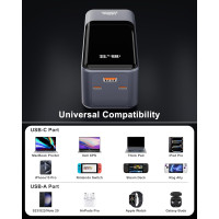 Портативное зарядное устройство Power Bank 27000 мАч 145 Вт Zedamsan 983SP серебристый (my-9125)