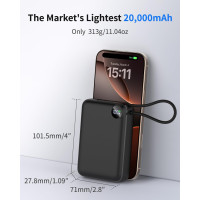 Вбудований міні-портативний акумулятор USB-C 20 000 мА·год 20 Вт OKZU C2050 (my-17161)