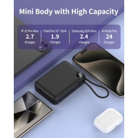 Вбудований міні-портативний акумулятор USB-C 20 000 мА·год 20 Вт OKZU C2050 (my-17161)