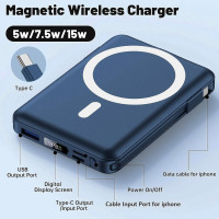 Магнітний павербанк з підставкою Azmuth 10000 мАг (my-17160) Магнітний павербанк з підставкою Azmuth 10000 мАг (my-17160)