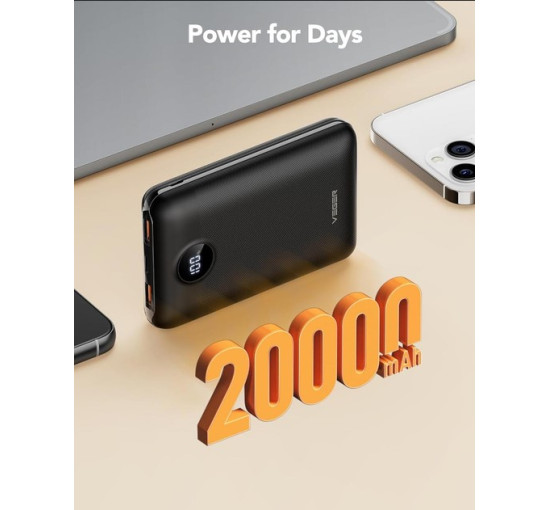 Павербанк VEGER V2053 20000mAh швидка зарядка 22,5 Вт (my-17159)