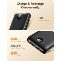 Павербанк VEGER V2053 20000mAh швидка зарядка 22,5 Вт (my-17159)
