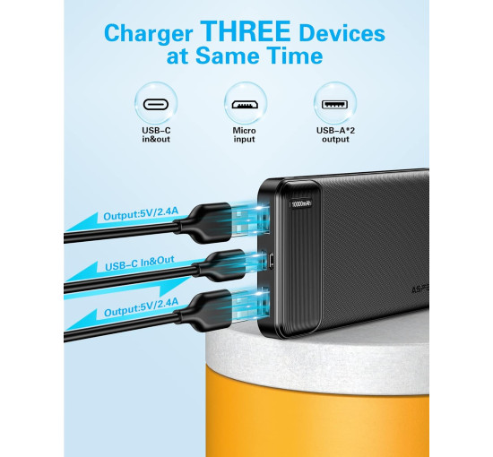 Повербанк AsperX HYG003 10000mAh USB C Output 2 шт (my-17037)