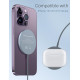 Магнитное беспроводное зарядное устройство для iPhone с USB-адаптером YLLZI YW100A 9 вольт серый (my-4051)