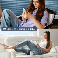 Швидкий зарядний пристрій та кабель USB C довжиною 2 м для iPhone 20 Вт Jeenek (my-4121)