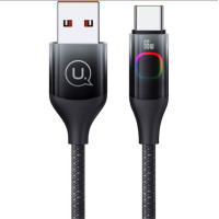 Кабель USB Type-C 6 А 100W 1,2 m Usams SJ636 черный (my-4164)