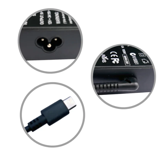 Адаптер для ноутбука 100 Вт USB Type C 20 В 5 А, мобільного телефону, зарядний пристрій (my-12111)