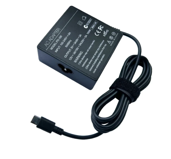 Адаптер для ноутбука 100 Вт USB Type C 20 В 5 А, мобільного телефону, зарядний пристрій (my-12111)