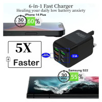 Швидка зарядка через роз'єм USB PD Type C потужністю 150 Вт (my-18132)