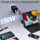 Швидка зарядка через роз'єм USB PD Type C потужністю 150 Вт (my-18132) Швидка зарядка через роз'єм USB PD Type C потужністю 150 Вт (my-18132)