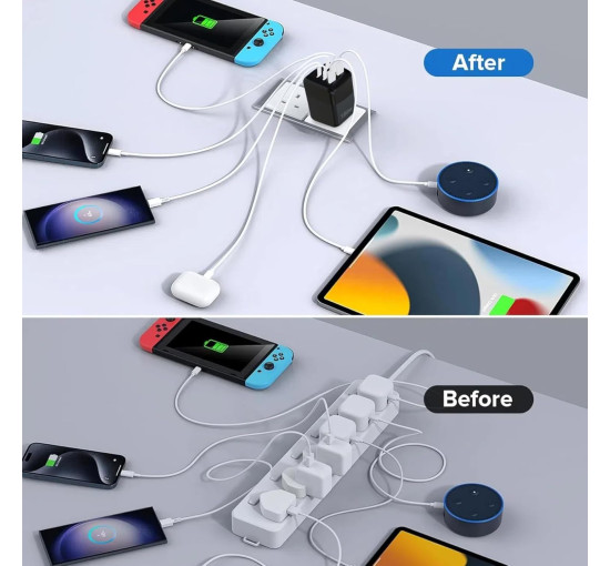 Швидка зарядка через роз'єм USB PD Type C потужністю 150 Вт (my-18132)