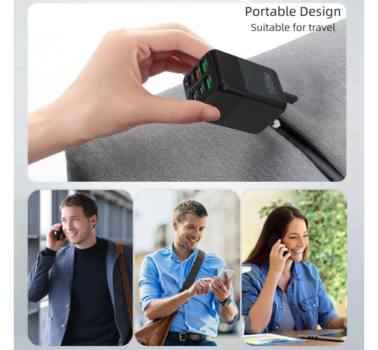 Швидка зарядка через роз'єм USB PD Type C потужністю 150 Вт (my-18132)