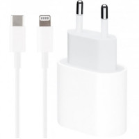 Комплект быстрой зарядки для Apple iPhone Сетевое зарядное устройство USB-C 20W Кабель зарядки Type-C to Lightning (my-17200)
