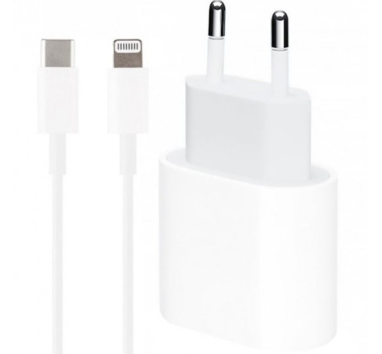 Комплект швидкого заряджання для Apple iPhone Зарядний пристрій USB-C 20W Кабель заряджання Type-C to Lightning (my-17200)