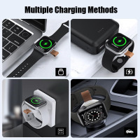 Бездротовий портативний зарядний пристрій USB-C Flintronic для Apple Watch, магнітний дорожній зарядний пристрій (my-15292)