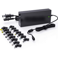 Универсальное зарядное устройство Liveimpex для ноутбука 90 Вт 15-20 В с несколькими переходниками для ноутбуков HP, Lenovo, Dell, Asus, Acer, JBL, IBM, Samsung, Toshiba, Sony (my-14091)