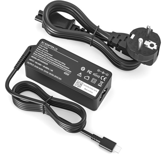 Зарядное устройство NATNO 45 Вт Type C USB C для ноутбука Acer Chromebook, HP Chromebook (my-17256)