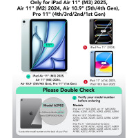 Чохол ESR 6B012 для iPad Air 11 дюймів з клавіатурою (M3/M2, 2025/2024), iPad Pro 11 чорний (my-18028)