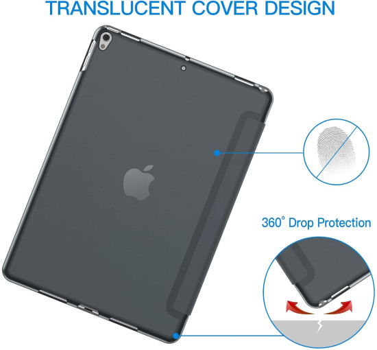 Чохол для iPad Air 3 (модель 2019 року, 3-е покоління, 10,5 дюйма) та iPad Pro 10.5 (2017) JETech 3052N, темно-сірий (my-15333)