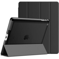 Чехол JETech для iPad 2, 3, 4 (модель 2012/2011), не подходит для iPad Air или iPad Air 2, Smart Cover, черный (my-15332)