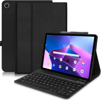 Тонкий чохол-клавіатура Lenovo Tab M10 10.1 (3-го покоління) зі знімною Bluetooth-клавіатурою Hofsos чорний (my-9009)