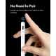 Metapen Pencil A8 для Apple iPad 2018-2025 (зарядка в 2 рази швидше) білий (my-17148)